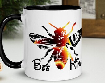 Bee Kind Mug with Color Inside
