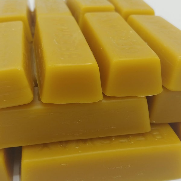 Set of Ten Pure Premium Bees Wax Bars ~ 10 oz  Beeswax Wax ~Treatment-Free Beeswax ~ Crafter's Beeswax Bar ~ Ethical Beeswax ~Yellow Beeswax