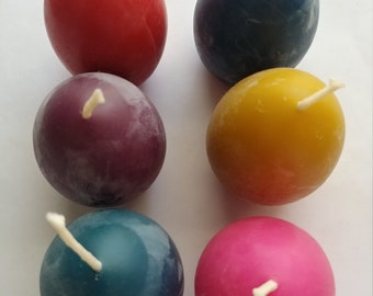 Beeswax Candles ~ Egg Candle ~ Pure Beeswax Votive ~ Natural Honey Scent Easter Eggs