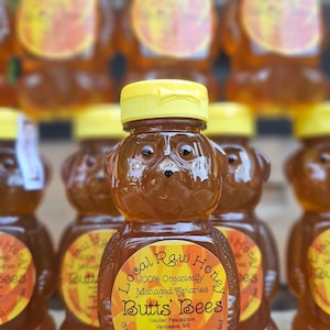 Wildflower Honey Bear: Raw Organic Mississippi Honey, 12 oz