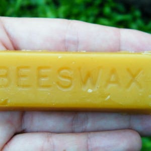 Organic Beeswax Pure Premium Bees Wax Bar 1 oz Wax Bar Beeswax Wraps Refresher Crafter's Beeswax Bar immagine 9