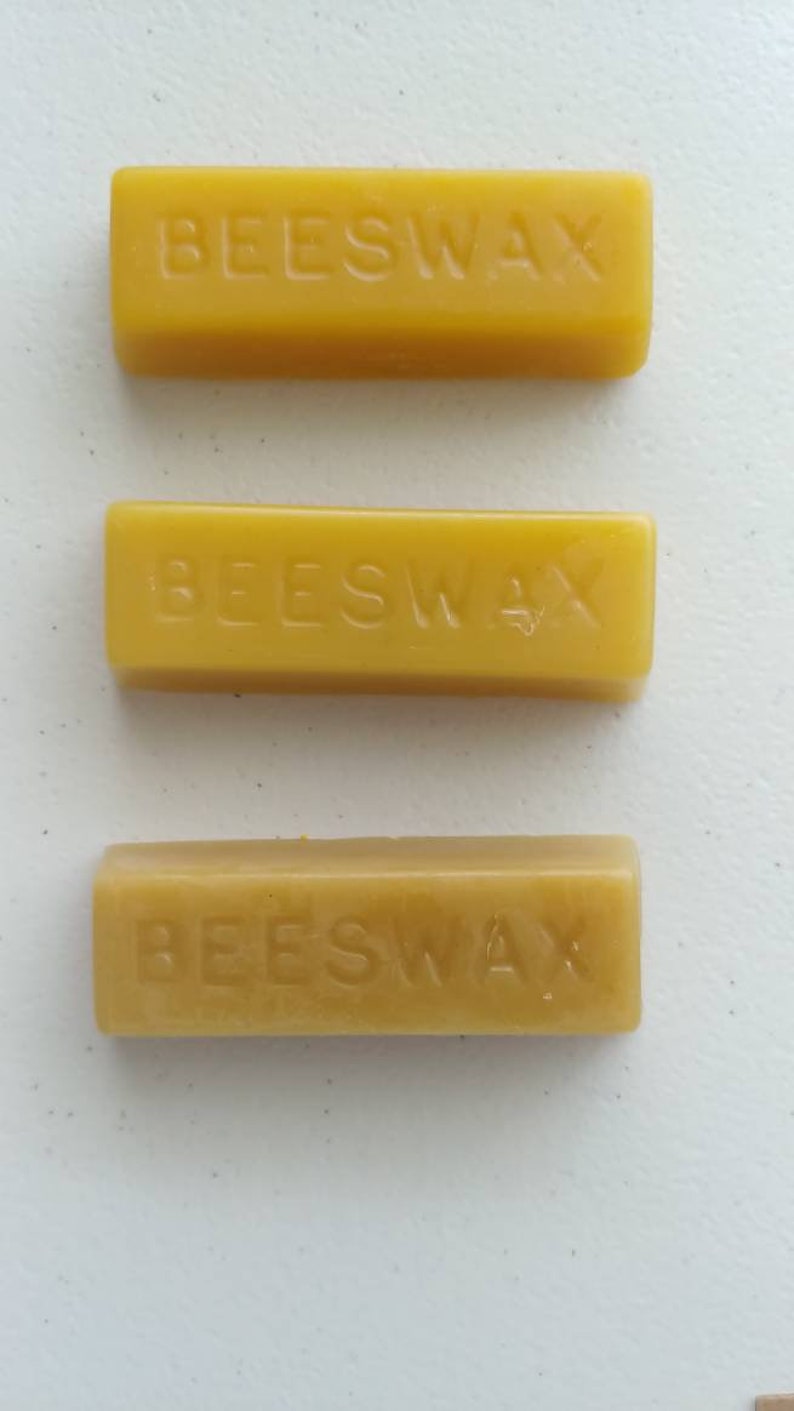 Organic Beeswax Pure Premium Bees Wax Bar 1 oz Wax Bar Beeswax Wraps Refresher Crafter's Beeswax Bar immagine 3