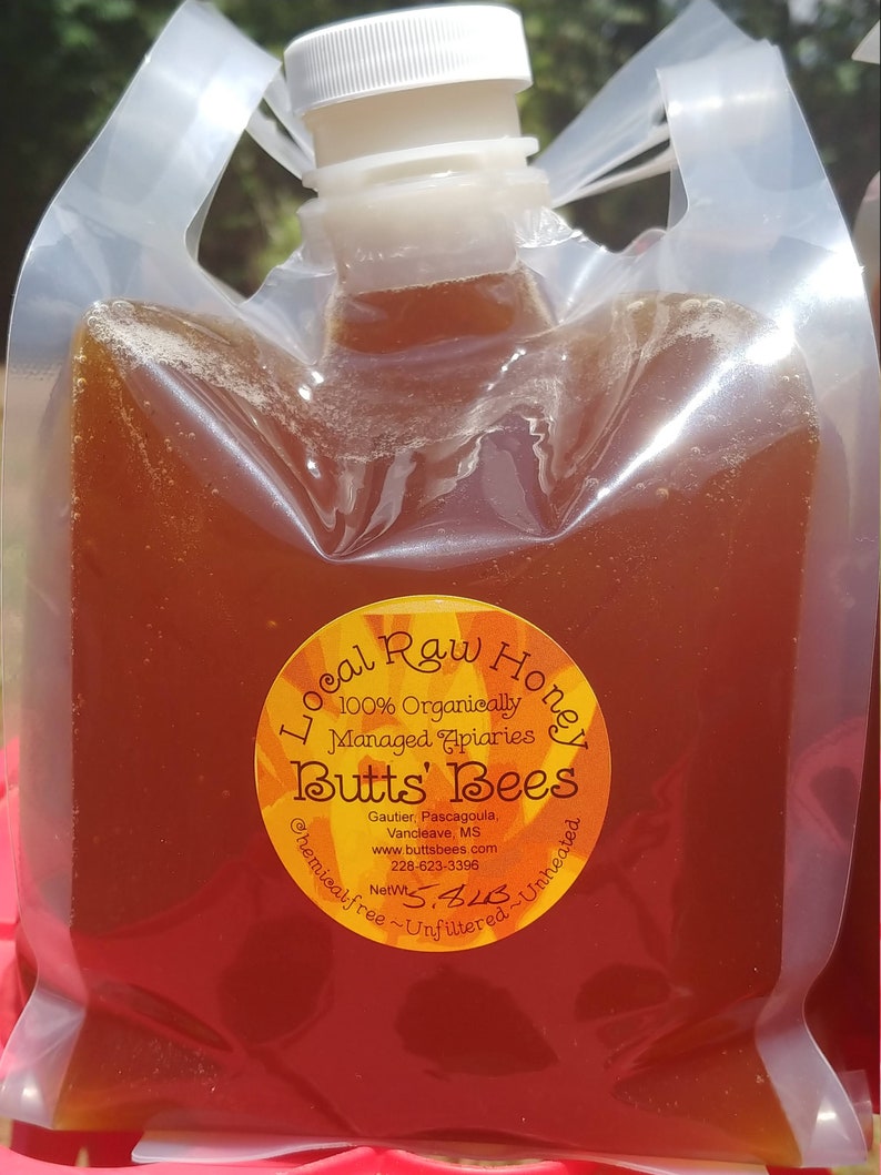 Organic Raw Honey 1/2 Gallon Premium Wildflower Honey Etsy