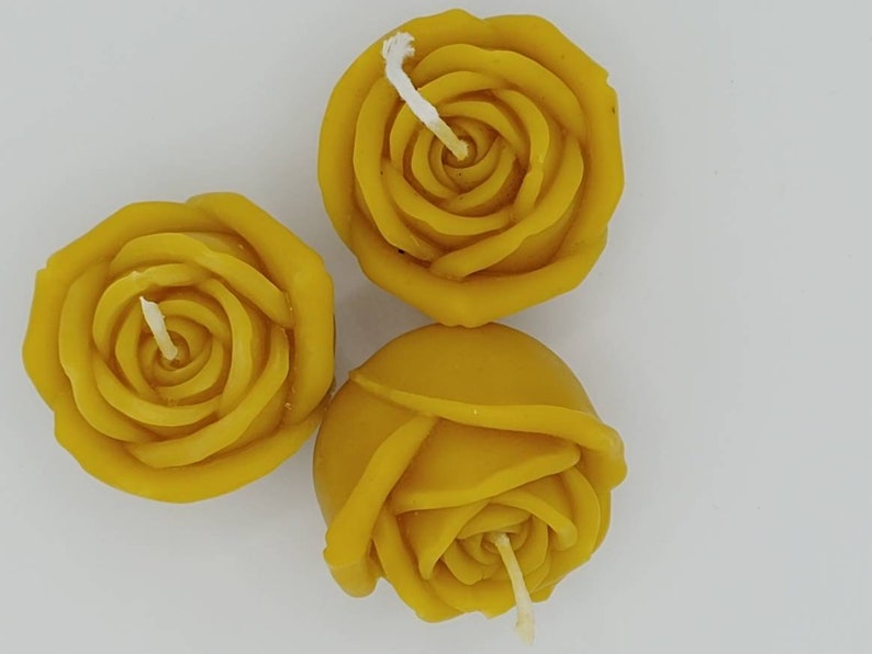 Beeswax Candles Roses Rose Pure Beeswax Votive Rose Candle Etsy