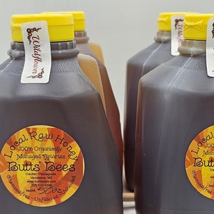 Raw Honey  - 50 oz  Pure Honey  - Unprocessed -  Natural Wildflower Honey