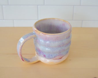 Magenta Sunrise Ceramic Mug / 12oz Pottery Mug