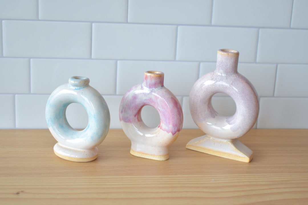 Handmade Donut Bud Vase / Pottery Donut / Ceramic Flower Pot Etsy