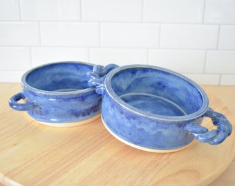 Handmade Ceramic Baking Dish / Brie Baker / Single Serve Pottery Casserole Dish