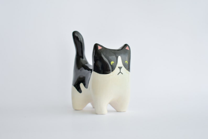 Keramik Katze / Haustier Portrait / Katzen Statue / Haustier Gedenkstätte / Haustier Figur Bild 6