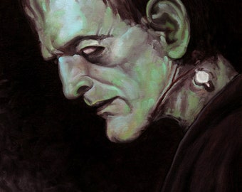 The Monster - Frankenstein Art Print