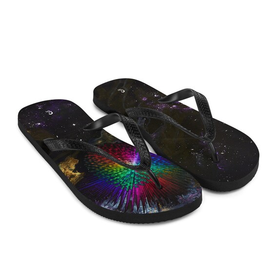 Rainbow thong sandals deals