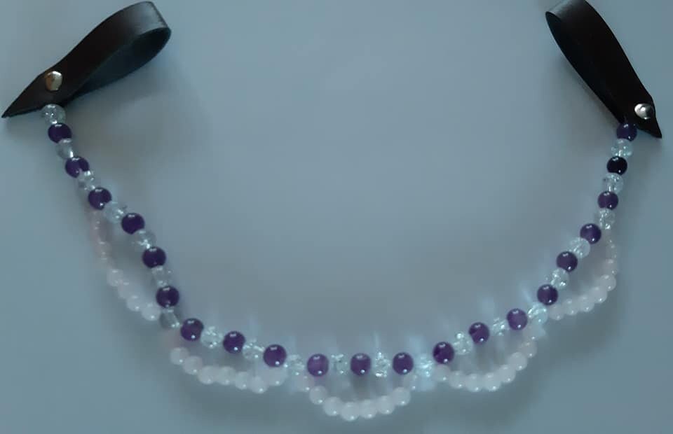 Frontal Pour Chevaux en Perles Naturelles