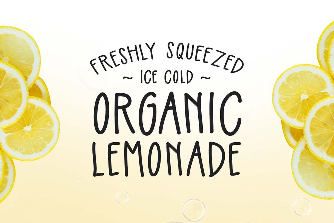Lemonade A Handwritten Font TTF Etsy