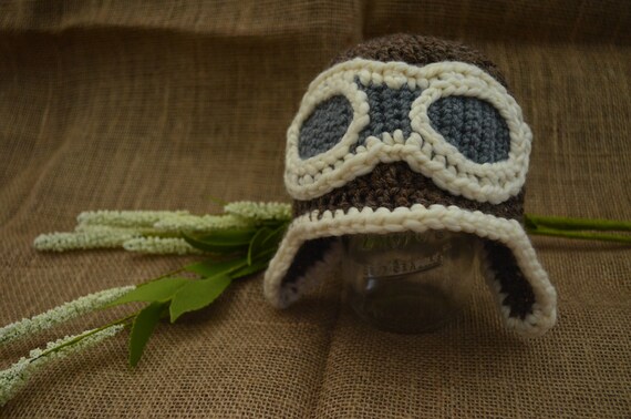 Handmade Crochet Aviator Beanie