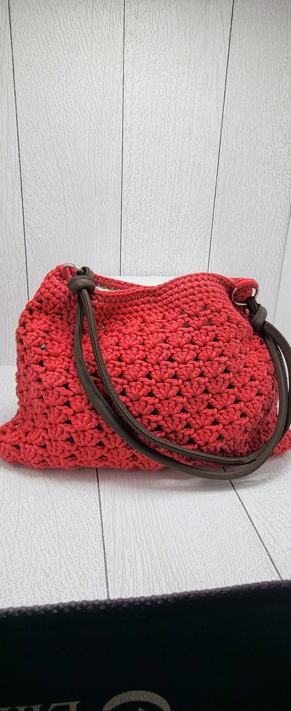 Red Crochet Purse