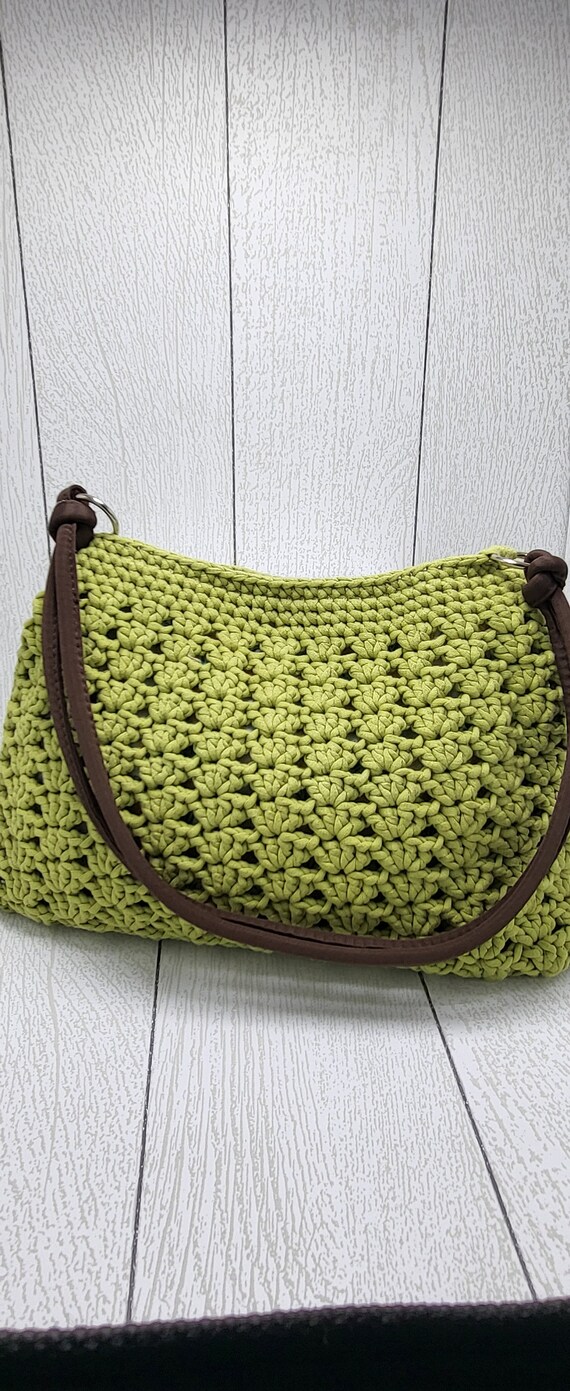 Green Crochet Purse
