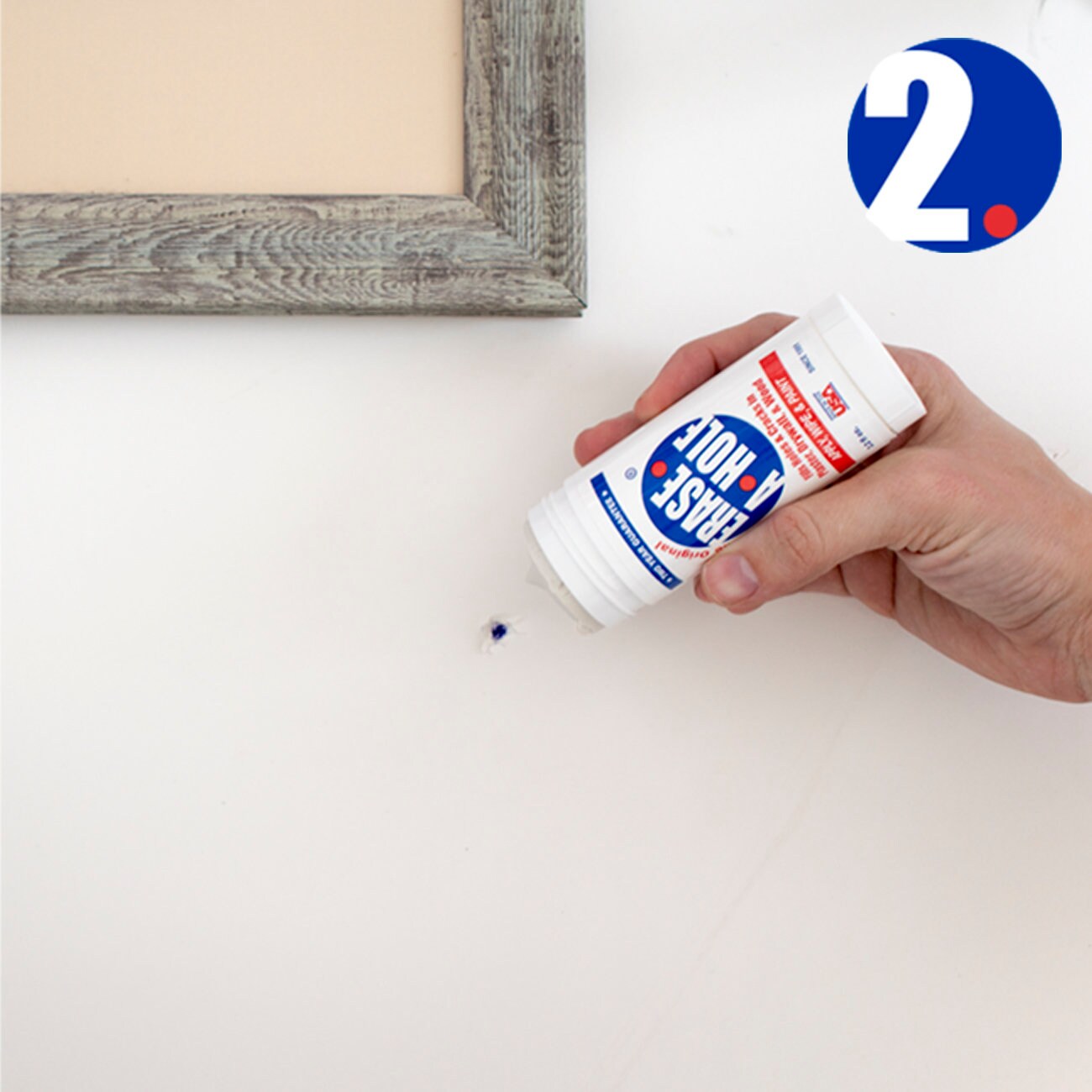Erase-A-Hole Drywall Repair Putty (2-Pack) - Quick & Easy Fix For Small Wall Holes
