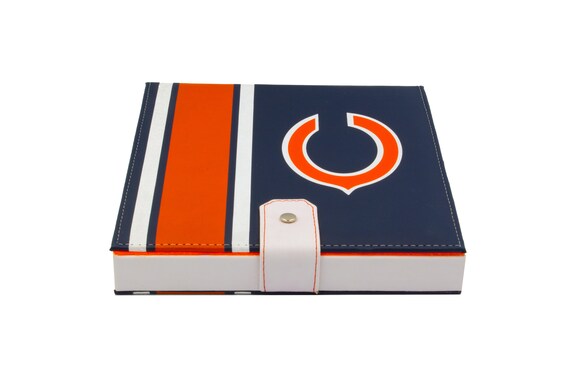 Faux Leather Case Chicago Bears Domino 100% Acrylic 