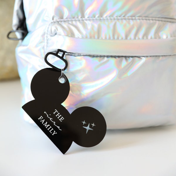 Mouse Inspired tag | Stroller Tag | Stroller Accessories  | Keychain | Backpack Tag | Luggage Tag | Gym Bag Tag | Cheer Tag