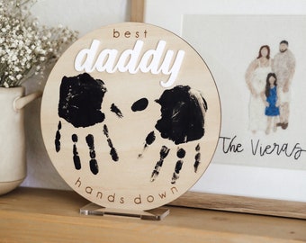 DIY Gift | Hands Down Plaque | Fathers Day Gift | Gift for Dad | Gift for Him | Fathers Day Gift