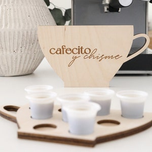 Cafecito Tray | Coffee Tray | Expresso Tray | Drink Tray l Kitchen Decor l Coffee Bar l Coffee Sign l Cafecito