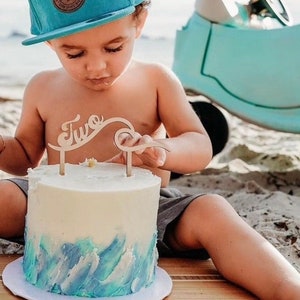 ORIGINAL Surf theme | Surf Cake Topper | Surfer Birthday | Wave Cake Topper | Surf Party | The Big One