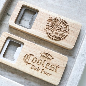 Personalized Bottle Opener| Wood Beer Opener | Beer Opener | Gift for Dad | Drink Opener | Birthday Gift for him | Wood Drink Opener|