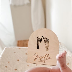 Baby Footprint Sign | Newborn Footprint | Birth Announcement | Photo Prop | Gender Reveal