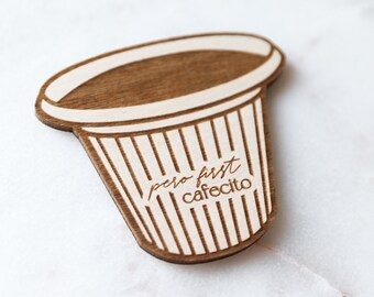 Cafecito Magnet | Coffee Magnet | Expresso Magnet | Drink Magnet l Kitchen Decor l Coffee Bar l Coffee Sign l Cafecito | Fridge Magnet