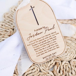 Prayer Tag l Baptism Favors l Baptism Gifts l Communion Favors l Christening Gifts | Baptism Gifts | Prayer Decor