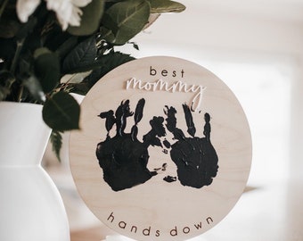DIY Gift | Hands Down Plaque | Mothers Day Gift | Gift for Mom | Gift for Dad | Fathers Day Gift