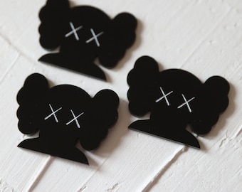 KAWS Inspired Acrylic Cupcake Topper: Party Dessert Decor