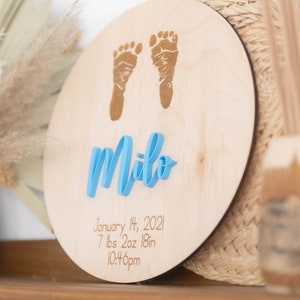 10&quot; Baby Footprint Sign
