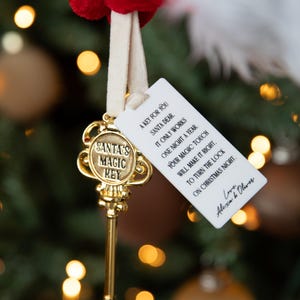 Santa's Magic Christmas Key | Kids Christmas Eve Fun | Stocking Filler l Santa Key | Christmas Decor | Keepsake | Santa’s Key