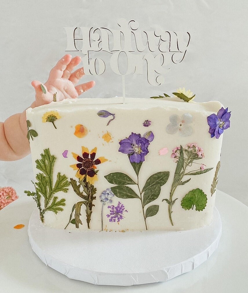 1/2 Birthday Cake Topper Personalized Customized Cake - Etsy