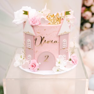 Magical Cake Topper | Princess Cake Topper| Castle cake topper | personalized Cake Topper | Disney inspired cake topper