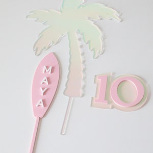 Surf theme | Surfer Birthday | Surfer themed | surfing theme | beach party | surfer cake topper | Malibu Party | Palm Beach | Beach Party