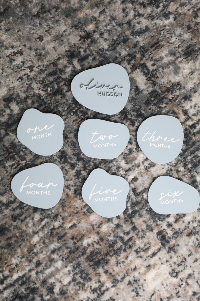 Acrylic Baby Milestone Discs: Monthly Photo Prop, Birth Announcement - Etsy