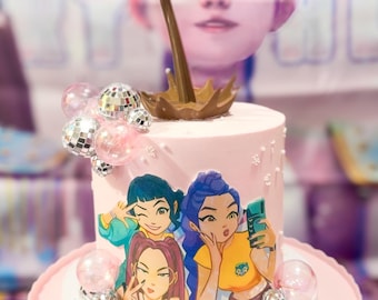 Huntrix Soda Pop Inspired Cake Topper L KPOP Cake Topper L Huntrix