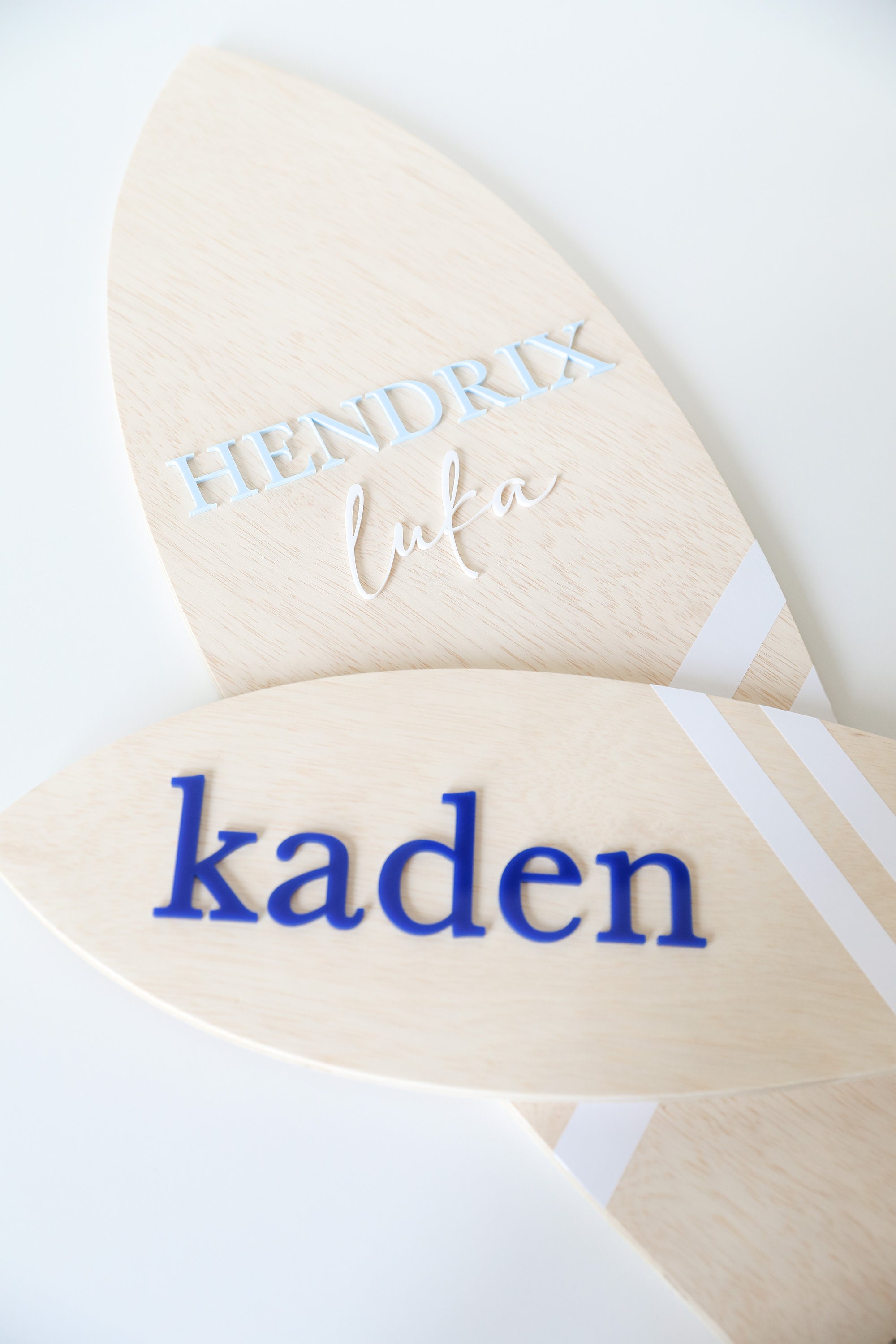 Personalized Surfboard Wooden Name Sign: Beach Room Decor | the