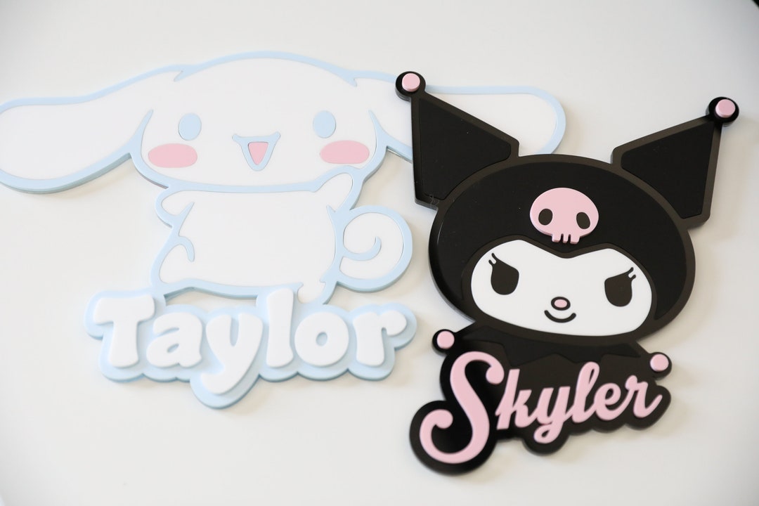 Hello Kitty Inspired Acrylic Room Sign: Personalized Nursery Decor - Etsy
