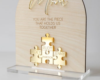 Mom Puzzle Sign| Mothers Day Gift | Gift for Mom | Gift for Dad | Fathers Day Gift | Gifts for Grandma