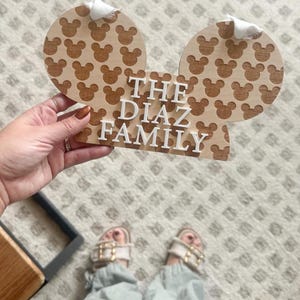 Mouse Inspired Stroller Tag l Stroller Tag l Mouse Ears Stroller Spotter l Personalized Nursery Decor l Baby Shower Gift