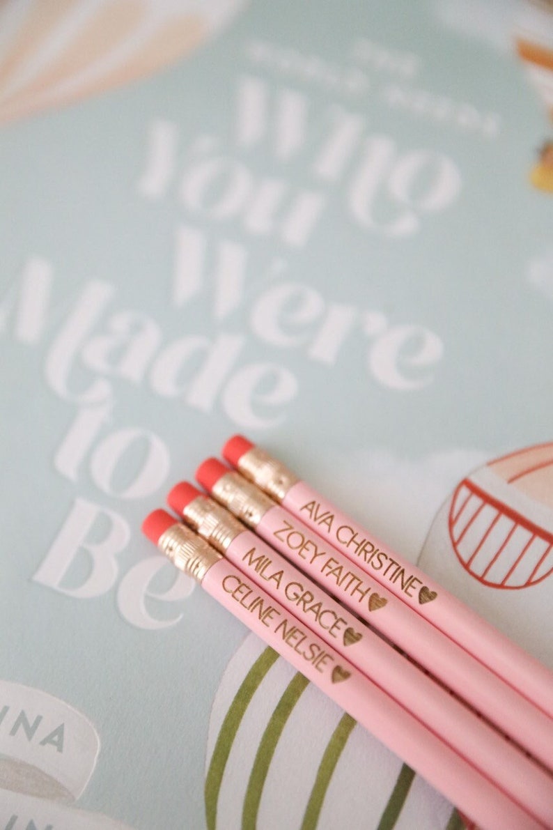 Personalized Pencil | Engraved Pencils | Back to School Supplies - Etsy