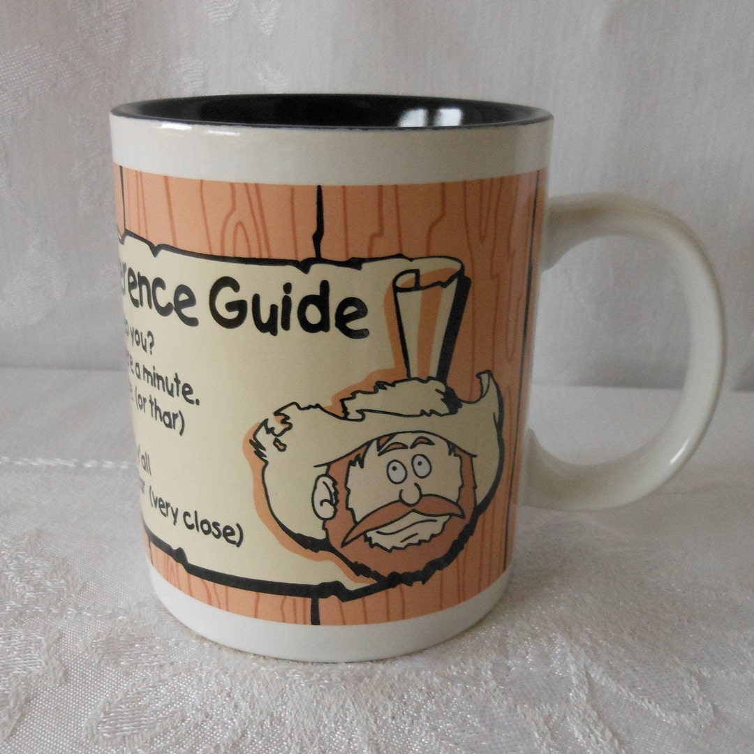 Vintage Hillbilly Gag Gift Appalachian Quick Guide Coffee Cup Learn Redneck Mug Etsy