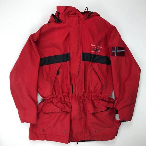 red hilfiger jacket