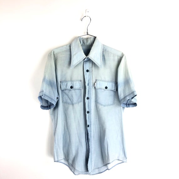 Vintage 70s Campus Button Down Whimpy Drawing Sz … - image 3