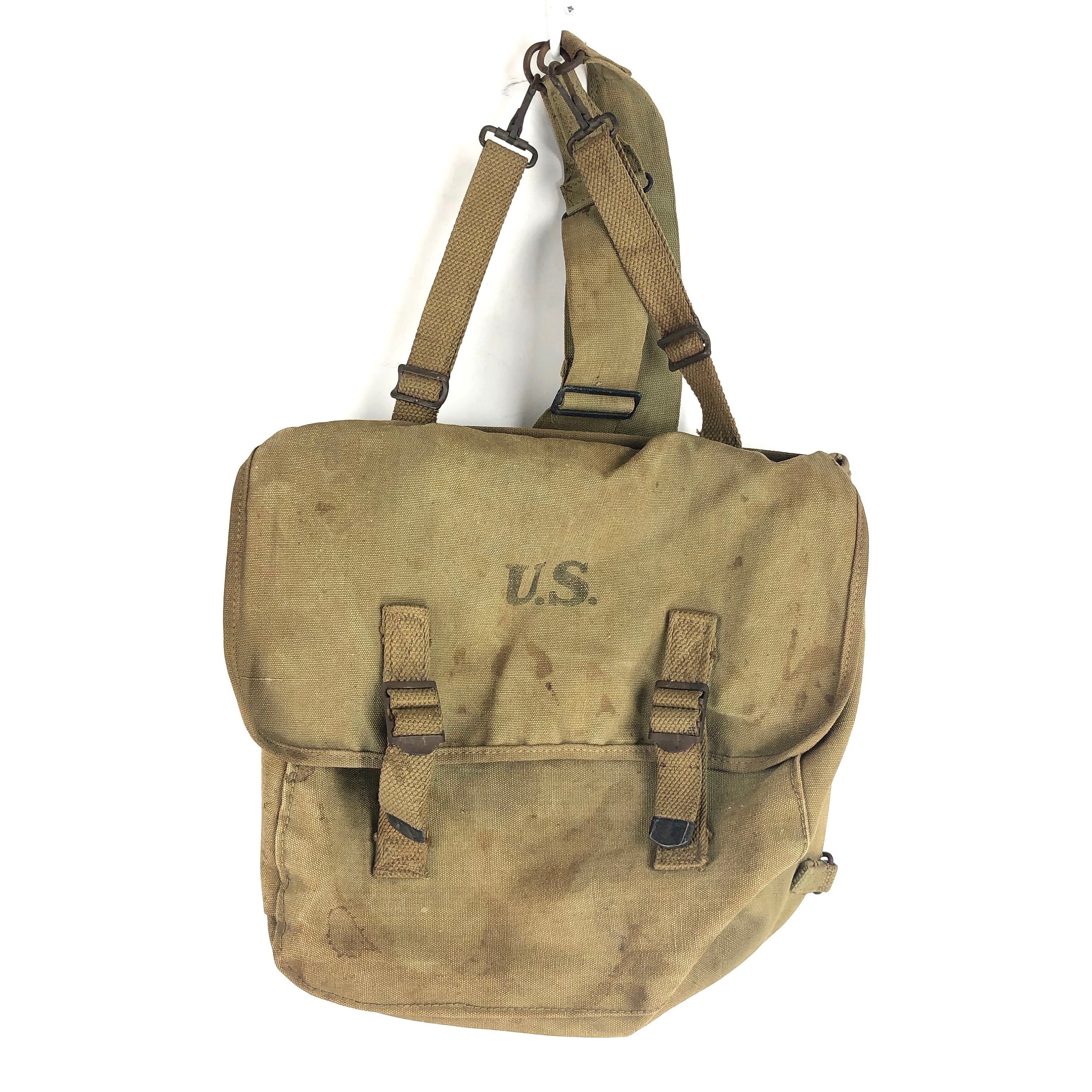 US WW2 M1936 M36 OD3 Cotton Musette Bag Backpack Puce Etsy