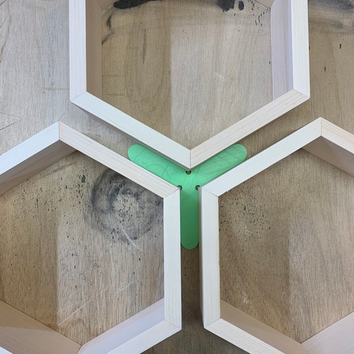 Hexagon Shelf Alignment Tool Get Perfectly Gapped and Etsy