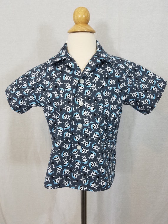 pirate button up shirt